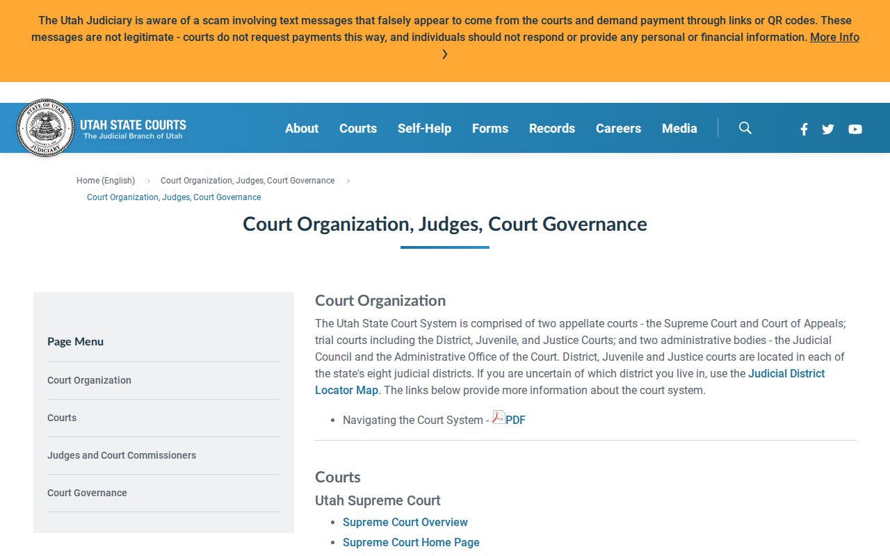 Davis County city-court warrants, Utah court hierarchy