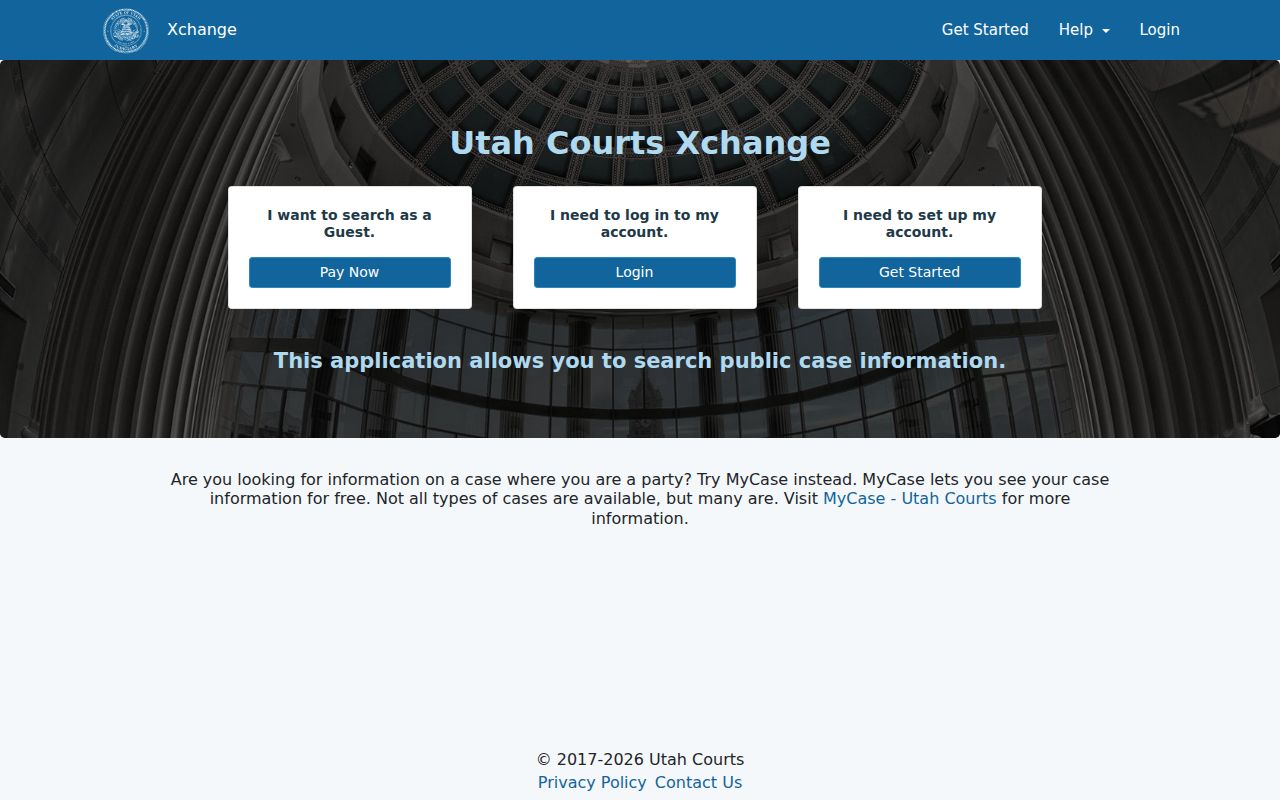 Davis County warrant search, Utah Courts public case-search interface