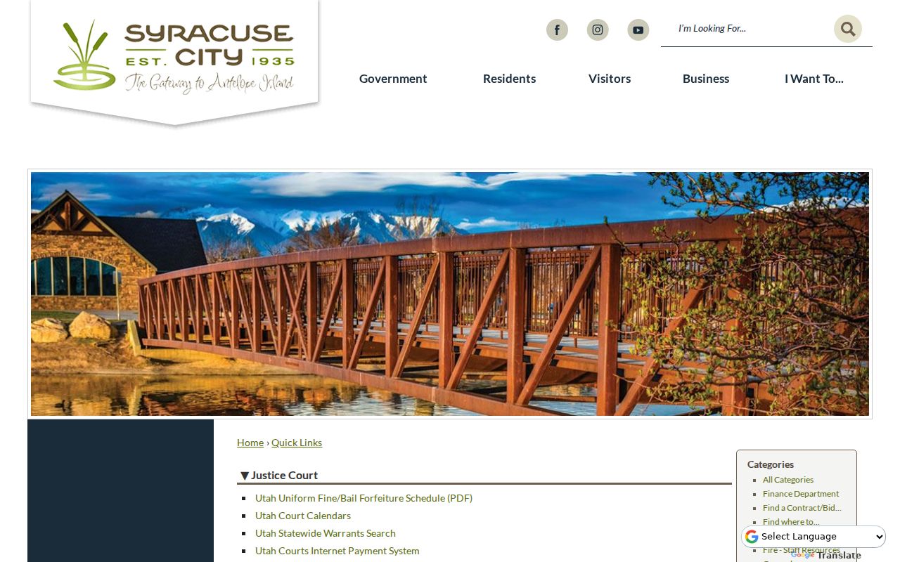 Syracuse warrant records, Quick Links to BCI and court services