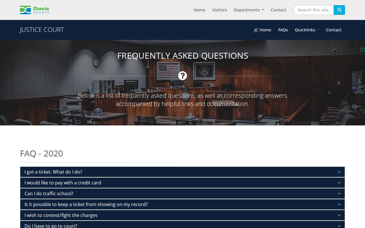 Davis County bench warrant lookup, local Justice Court FTA guidance